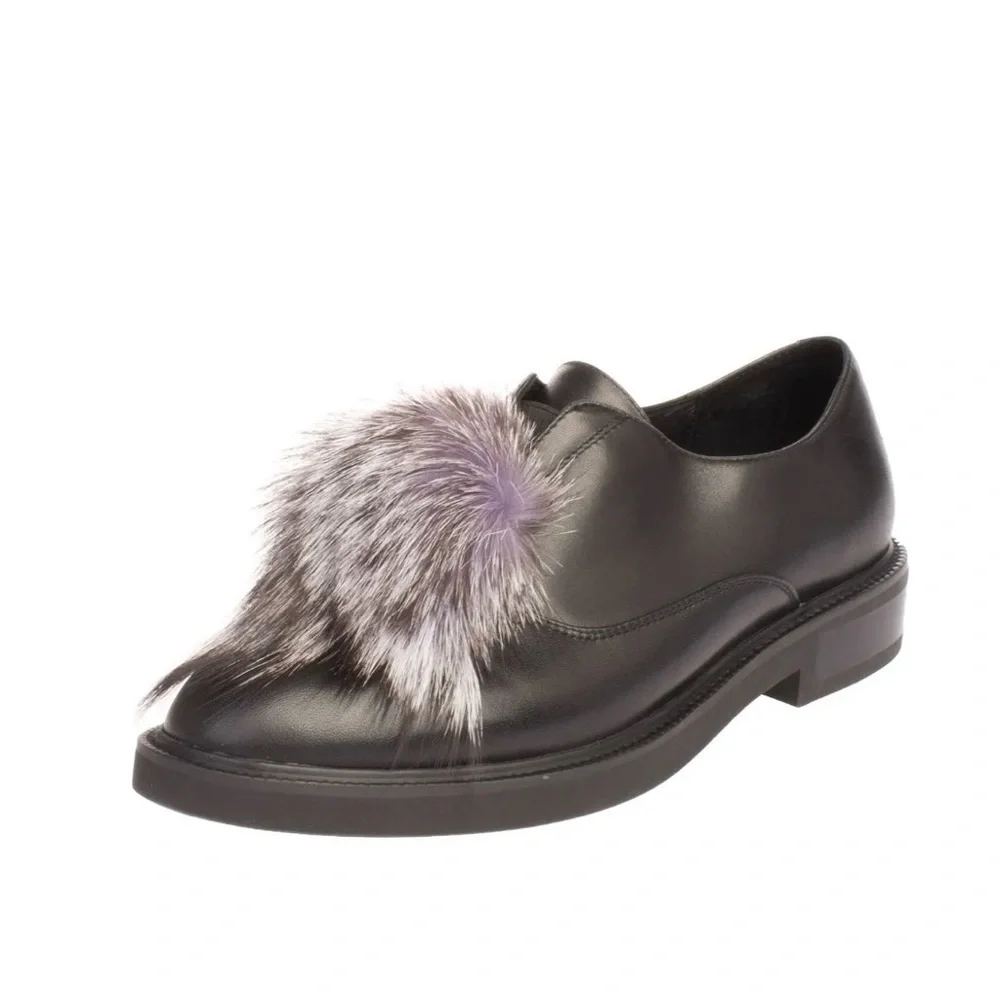 Emanuelle Vee Leather Loafter Shoes 37/7